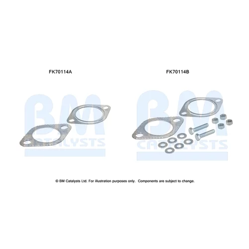 Montážna sada pre výfukovú trubku BM CATALYSTS FK70114