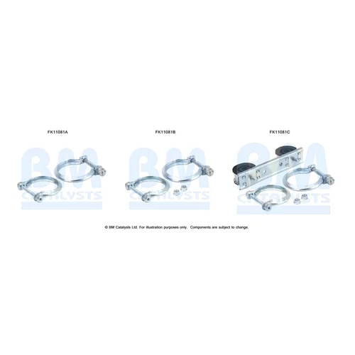 Filter pevných častíc - montážna sada BM CATALYSTS FK11081