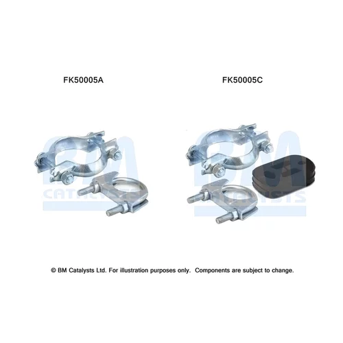 Montážna sada pre výfukovú trubku BM CATALYSTS FK50005