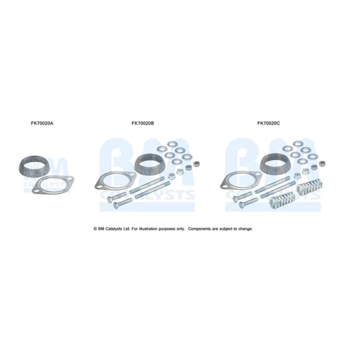 Montážna sada pre výfukovú trubku BM CATALYSTS FK70020