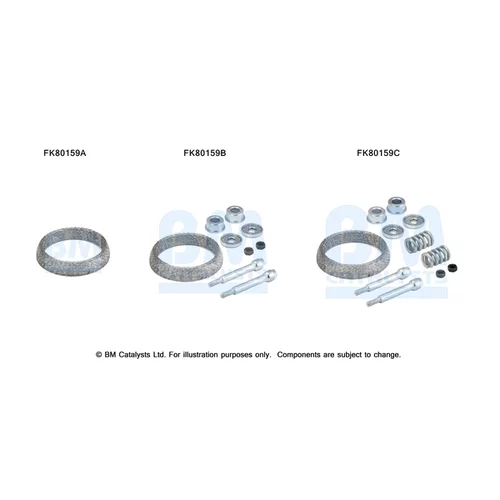 Katalyzátor - montážna sada BM CATALYSTS FK80159