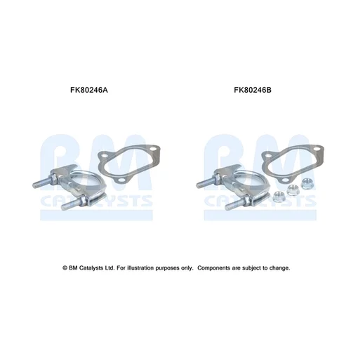 Katalyzátor - montážna sada BM CATALYSTS FK80246