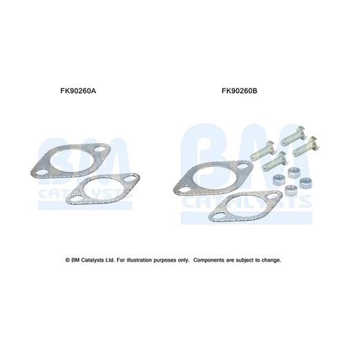 Katalyzátor - montážna sada BM CATALYSTS FK90260
