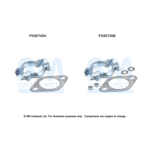 Katalyzátor - montážna sada BM CATALYSTS FK90745