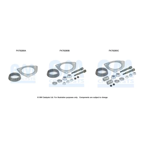 Montážna sada pre výfukovú trubku BM CATALYSTS FK70280