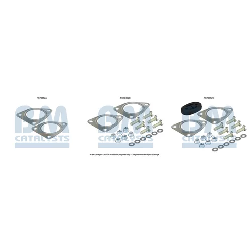 Montážna sada pre výfukovú trubku BM CATALYSTS FK70452