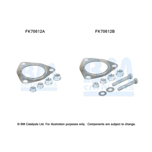 Montážna sada pre výfukovú trubku BM CATALYSTS FK70612