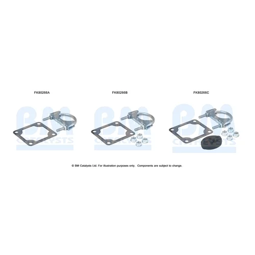 Katalyzátor - montážna sada BM CATALYSTS FK80266