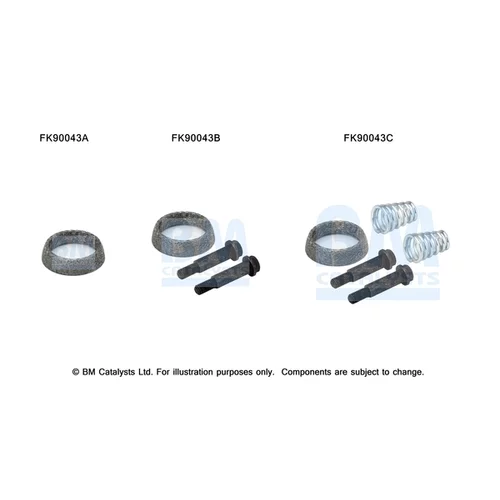 Katalyzátor - montážna sada BM CATALYSTS FK90043