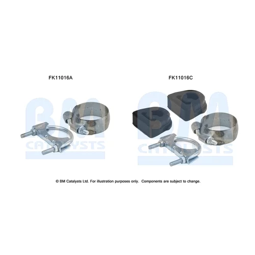 Filter pevných častíc - montážna sada BM CATALYSTS FK11016