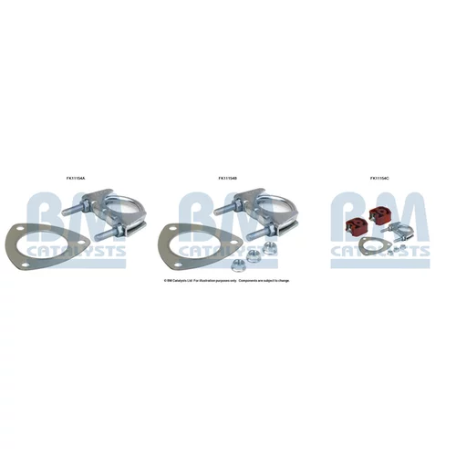 Filter pevných častíc - montážna sada BM CATALYSTS FK11154