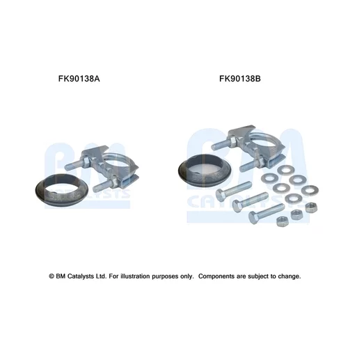 Katalyzátor - montážna sada BM CATALYSTS FK90138