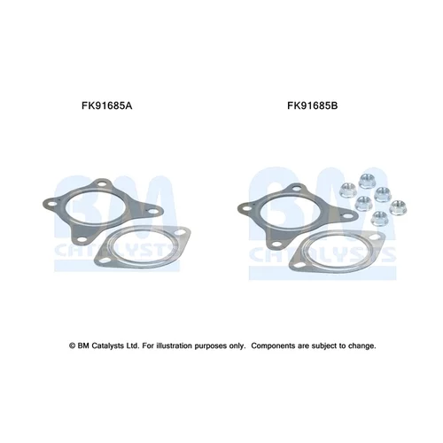 Katalyzátor - montážna sada BM CATALYSTS FK91685