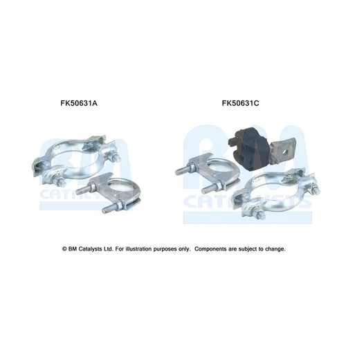 Montážna sada pre výfukovú trubku BM CATALYSTS FK50631