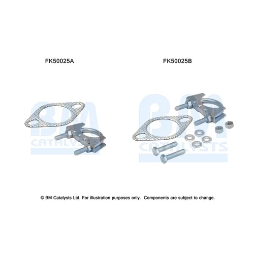 Montážna sada pre výfukovú trubku BM CATALYSTS FK50025