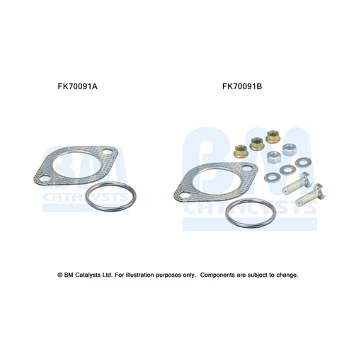 Montážna sada pre výfukovú trubku BM CATALYSTS FK70091