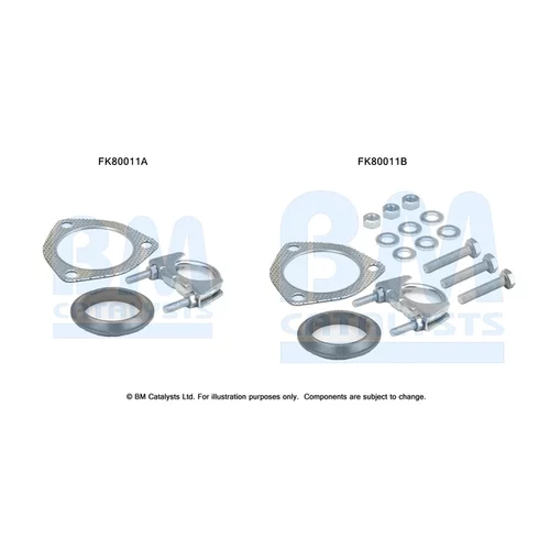 Katalyzátor - montážna sada BM CATALYSTS FK80011