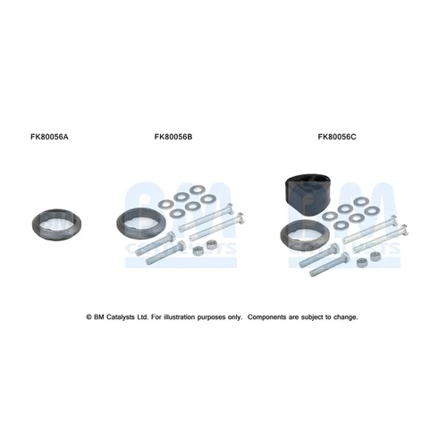 Katalyzátor - montážna sada BM CATALYSTS FK80056