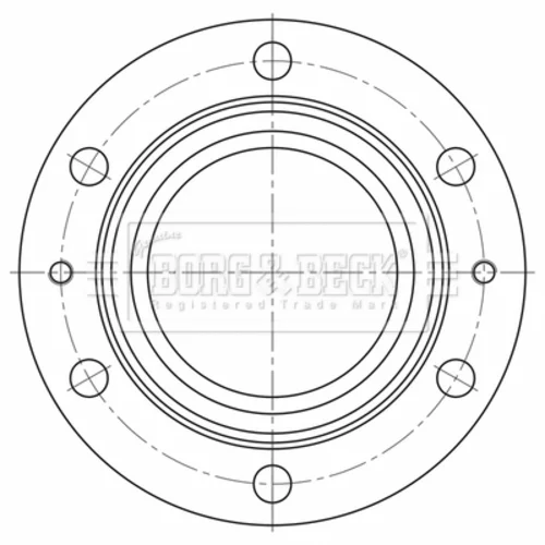 Brzdový kotúč BORG & BECK BBD32630