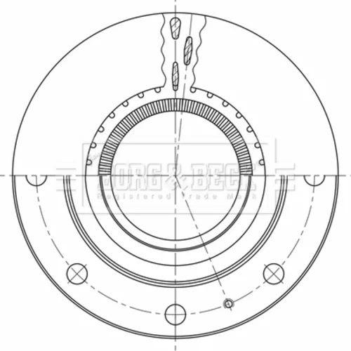 Brzdový kotúč BORG & BECK BBD32933