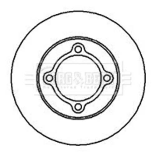Brzdový kotúč BORG & BECK BBD4143