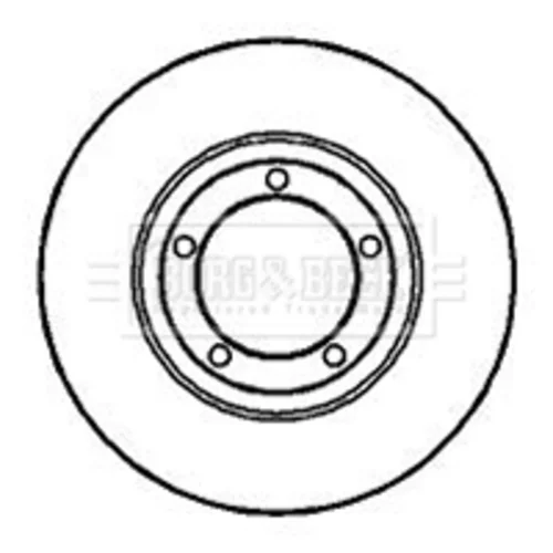 Brzdový kotúč BORG & BECK BBD4149