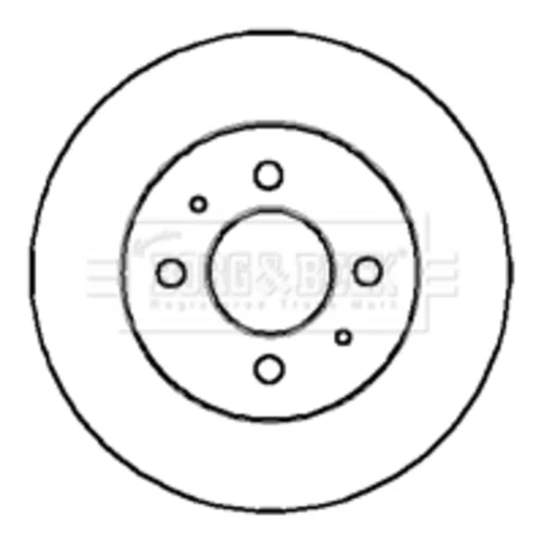 Brzdový kotúč BORG & BECK BBD4157