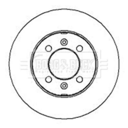 Brzdový kotúč BORG & BECK BBD4204