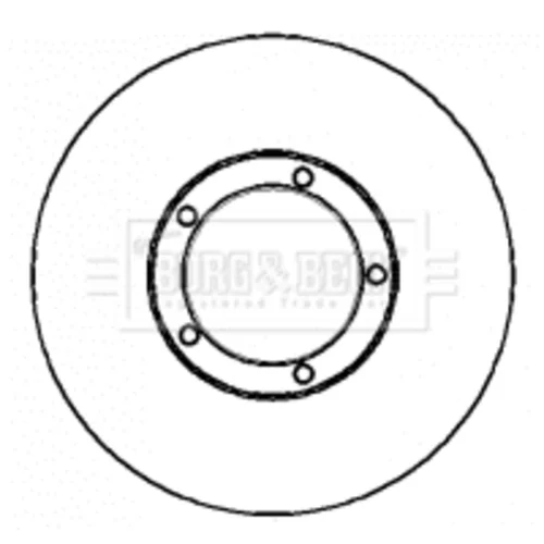 Brzdový kotúč BORG & BECK BBD4341
