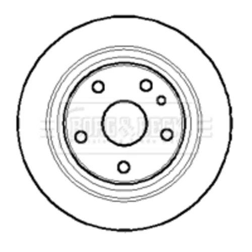 Brzdový kotúč BORG & BECK BBD4413