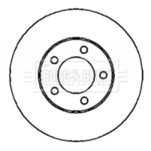 Brzdový kotúč BORG & BECK BBD4418
