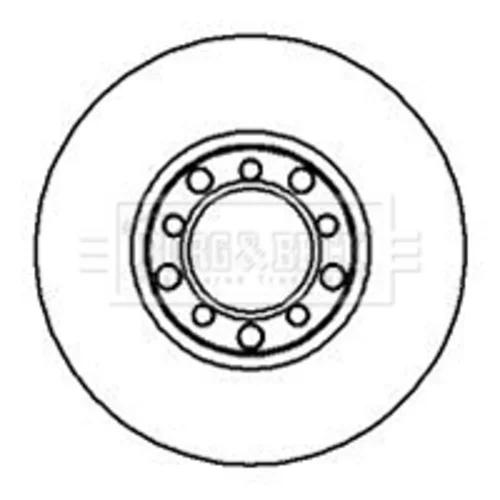Brzdový kotúč BORG & BECK BBD4828