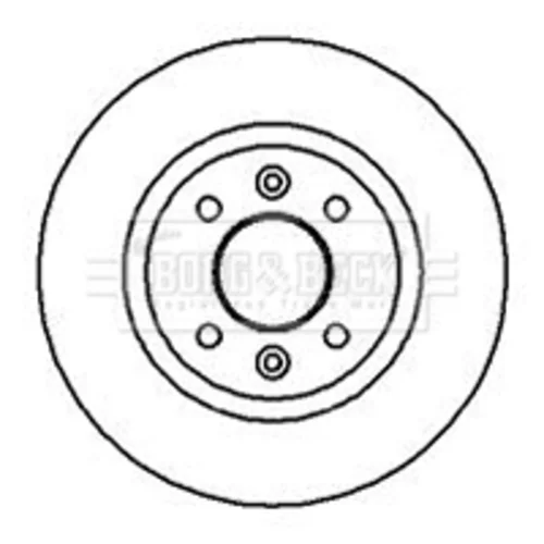 Brzdový kotúč BORG & BECK BBD4846