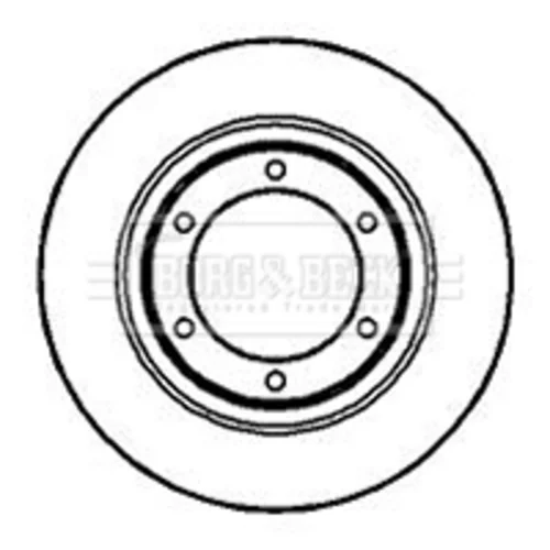 Brzdový kotúč BORG & BECK BBD4884