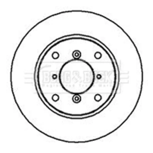 Brzdový kotúč BORG & BECK BBD5026