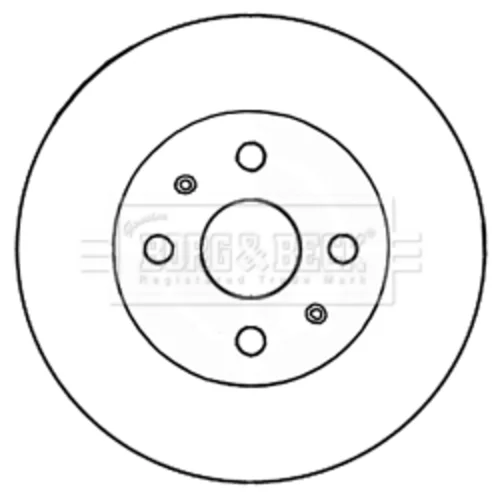 Brzdový kotúč BORG & BECK BBD5182 - obr. 1