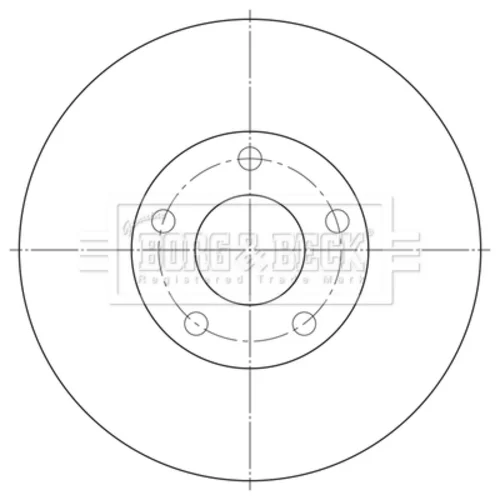 Brzdový kotúč BORG & BECK BBD5338