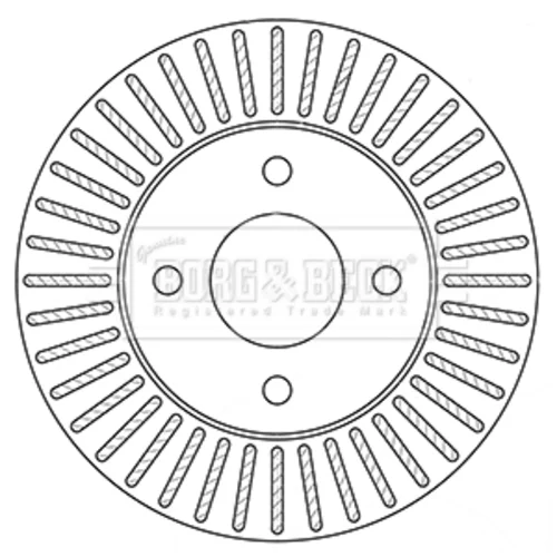 Brzdový kotúč BORG & BECK BBD5349