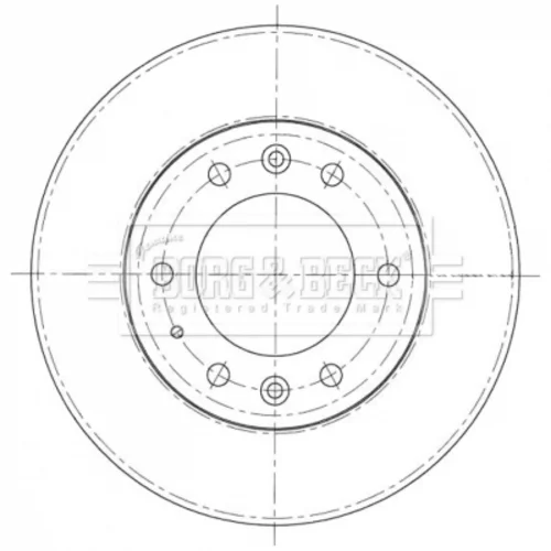 Brzdový kotúč BORG & BECK BBD5403