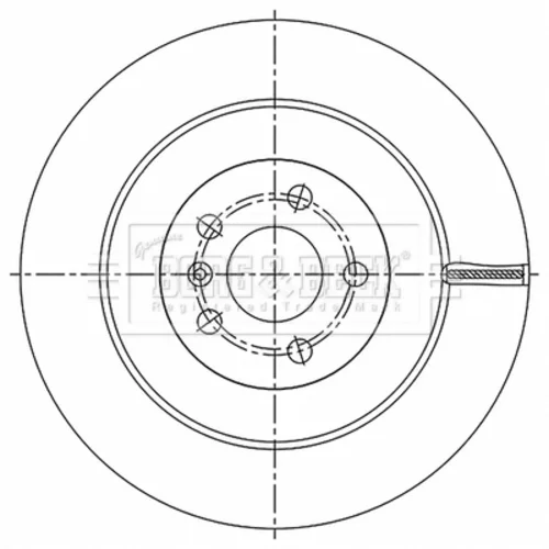 Brzdový kotúč BORG & BECK BBD5531