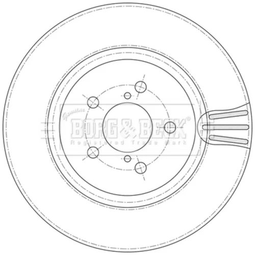 Brzdový kotúč BORG & BECK BBD5597 - obr. 1