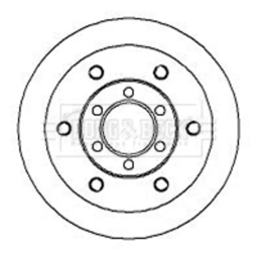 Brzdový kotúč BORG & BECK BBD5710S - obr. 1