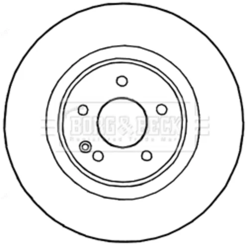 Brzdový kotúč BORG & BECK BBD5831S