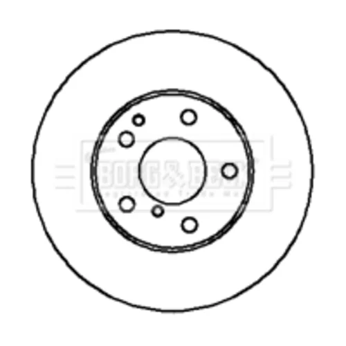 Brzdový kotúč BORG & BECK BBD5879S