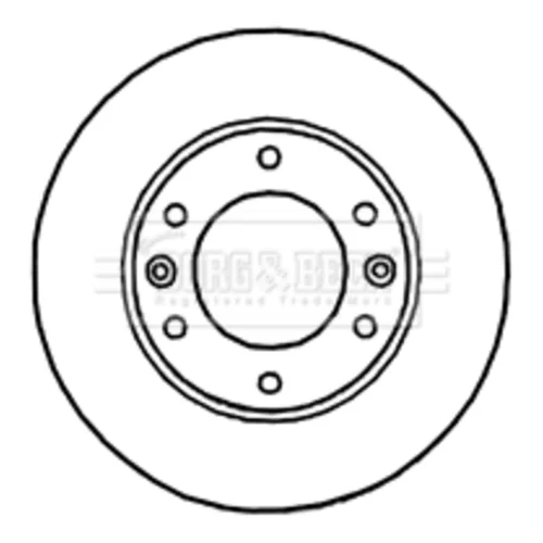 Brzdový kotúč BORG & BECK BBD5927S