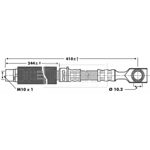 Brzdová hadica BORG & BECK BBH6826