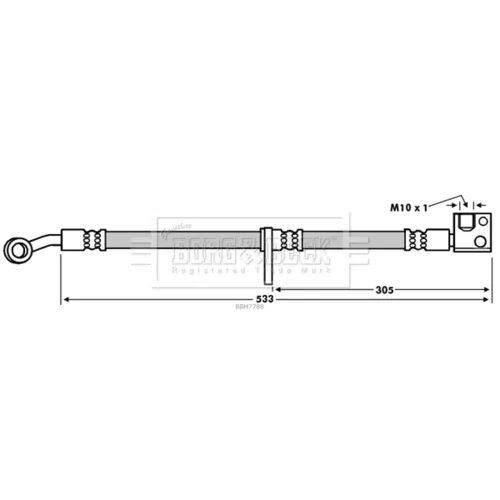 Brzdová hadica BORG & BECK BBH7788