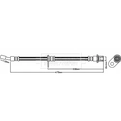 Brzdová hadica BORG & BECK BBH8442