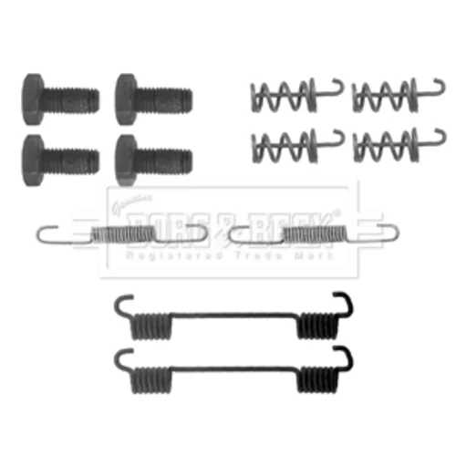 Sada príslušenstva čeľustí parkovacej brzdy BORG & BECK BBK6150 - obr. 1