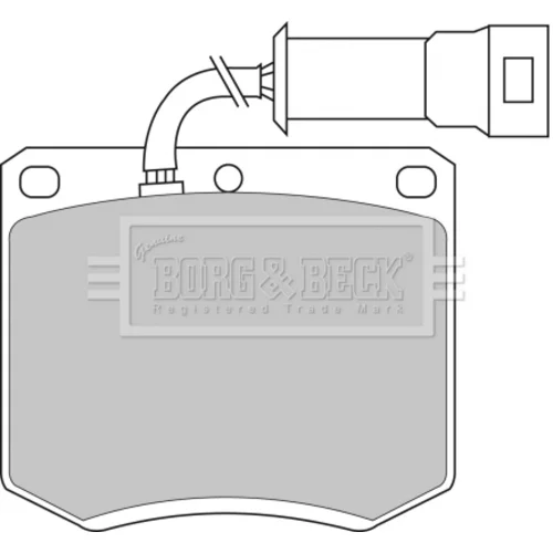 Sada brzdových platničiek kotúčovej brzdy BORG & BECK BBP1052